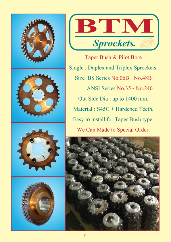 taper bush sprocket